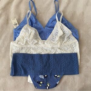 AERIE Bralette and Thong Bundle, Medium